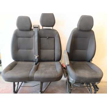 ASIENTOS DELANTEROS TELA MANUALES 3 PLAZAS