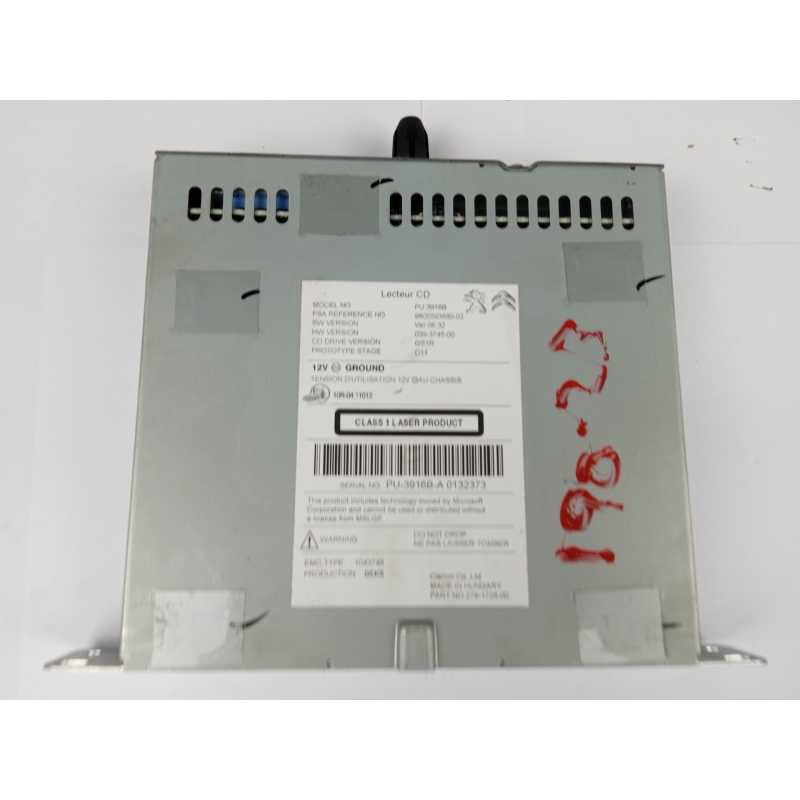 SISTEMA AUDIO / RADIO CD 9805593680 02 